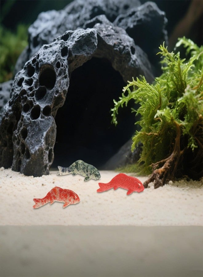 CIYODO 5Pcs Small Fake Koi Fish Decorations for Aquarium Fish Tank Decor Realistic Artificial Ornaments for Home Office Terrarium DIY Miniature Statue - Image 4